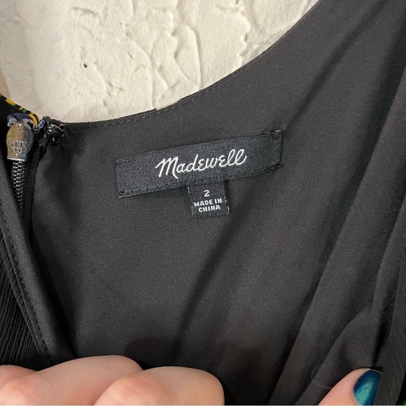 Madewell Ruffle Strap Wrap Dress in Orchid Bouquet Floral Print - Picture 12 of 13